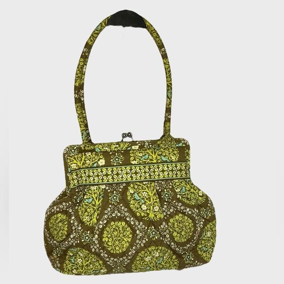 Vera Bradley Alice “Sitting in a Tree” Kiss Lock Purse – Rare Blue Bird Print - Picture 3 of 11